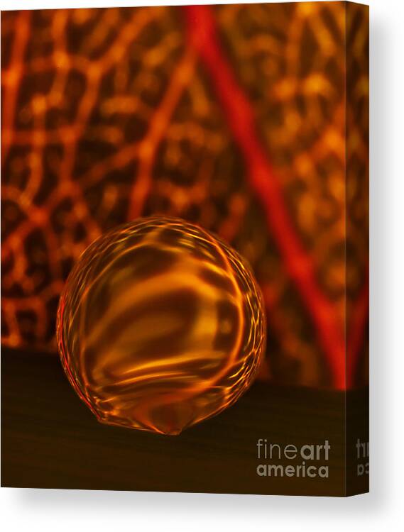 Raindrop Canvas Print featuring the photograph C Ribet Orbscape 1071CC by C Ribet