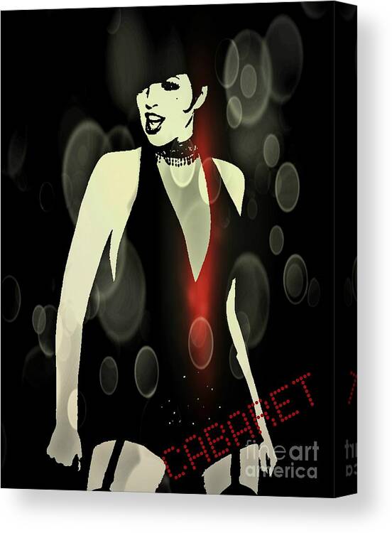 Cabaret Canvas Print featuring the digital art Cabaret by Binka Kirova