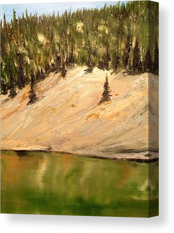Impressionist Canvas Print featuring the painting Cambrian Shield No. 1- NW Ontario by Desmond Raymond