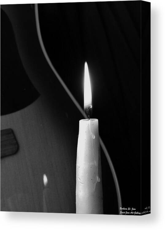Candle Light Serenade Canvas Print featuring the photograph Candle Light Serenade by Barbara St Jean