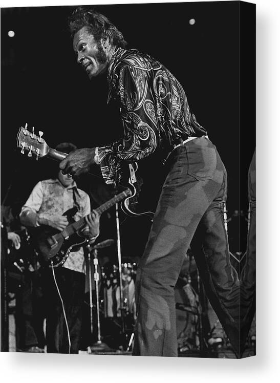 classic Canvas Print featuring the photograph Chuck Berry by Retro Images Archive