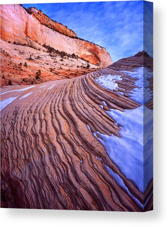 Zion National Park Canvas Print featuring the photograph Classic Zion by Ray Mathis