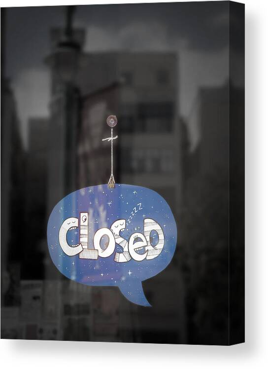 Closed Canvas Print featuring the photograph Closed Sleep Tight by Scott Norris
