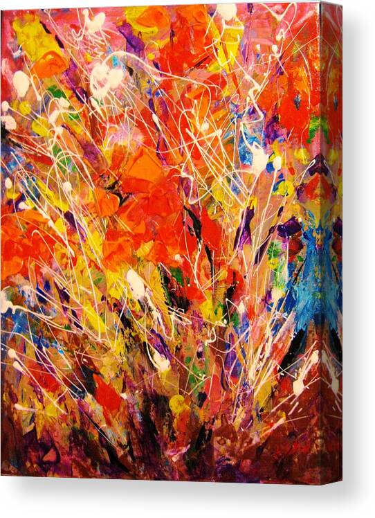 Healing Energy Spiritual Contemporary Art Canvas Print featuring the painting ColorScape 15 by Helen Kagan