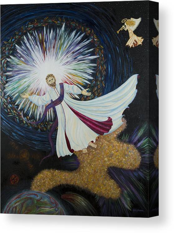 Julia Bowman Canvas Print featuring the painting Come With Me by Julia Bowman