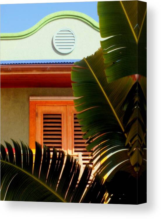 Tropical Canvas Print featuring the photograph Cool Tropics by Karen Wiles