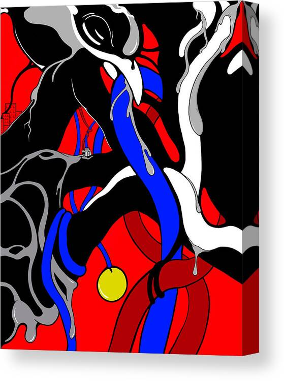 Corrosive Canvas Print featuring the digital art Corrosive by Craig Tilley