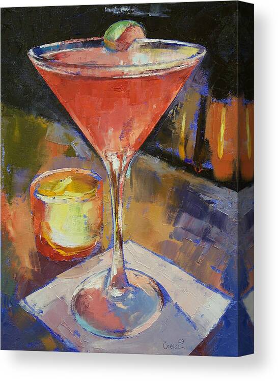 New York Canvas Print featuring the painting Cosmopolitan by Michael Creese