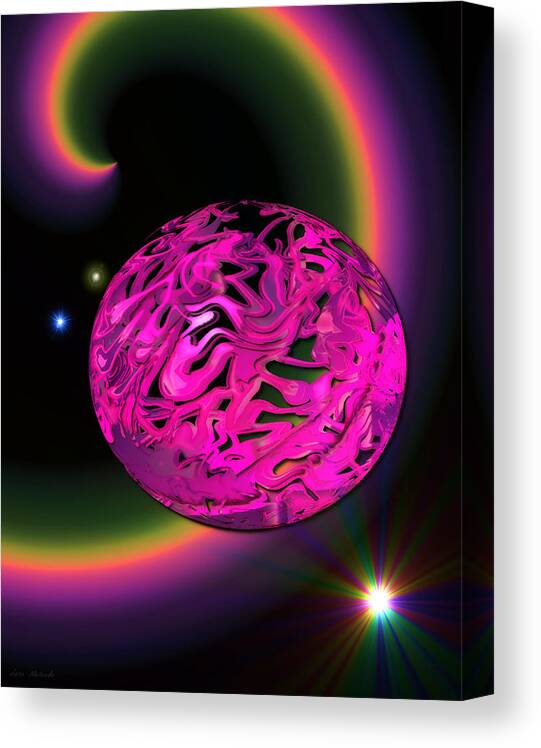 Space Canvas Print featuring the digital art Delicate Space by Lora Mercado