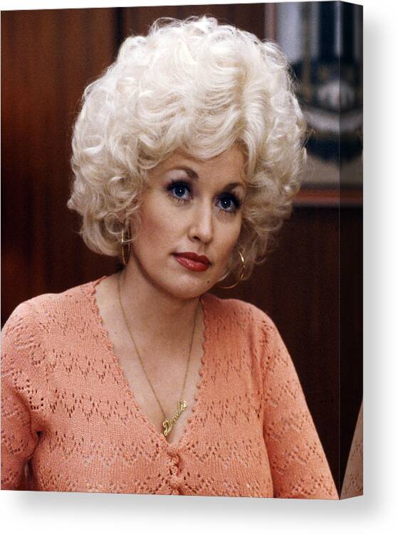 Nine To Five Canvas Print featuring the photograph Dolly Parton in Nine to Five by Silver Screen