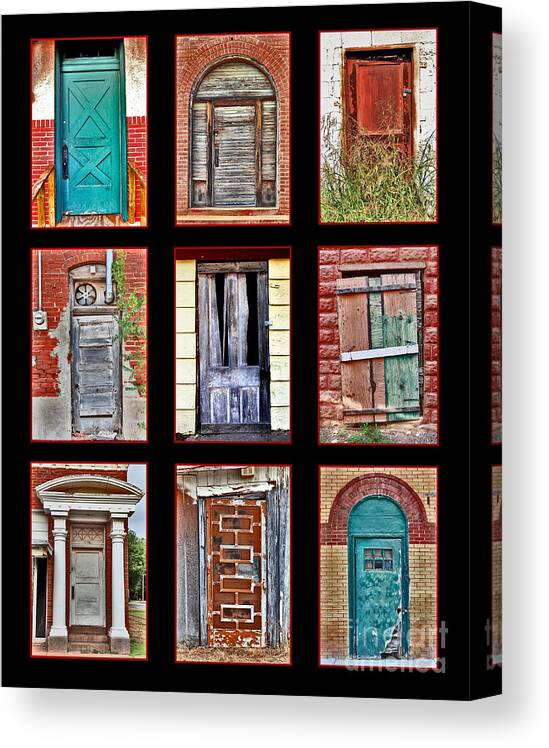 Door Canvas Print featuring the photograph Doors of Distinction by Pattie Calfy