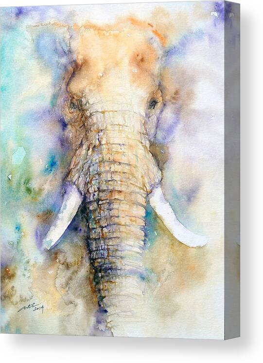 Animal Canvas Print featuring the painting Dream Big by Arti Chauhan