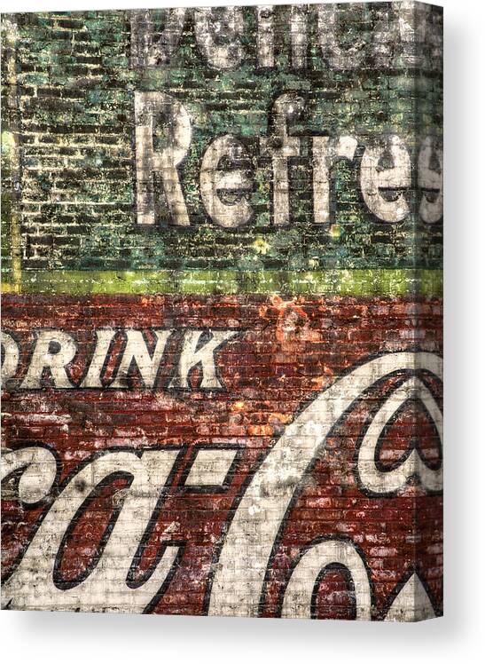 Building Canvas Print featuring the photograph Drink Coca-Cola 1 by Scott Norris