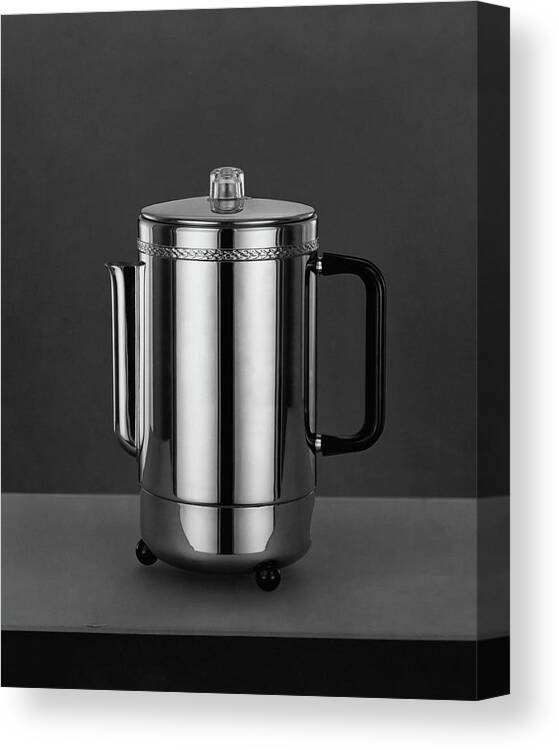 Home Accessories Canvas Print featuring the photograph Electric Percolator by Martinus Andersen
