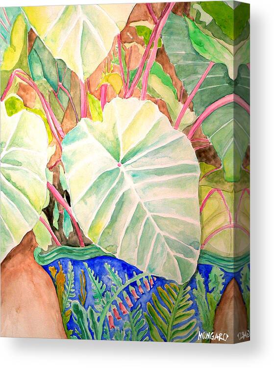 Pastels Canvas Print featuring the painting Elephant Ears by Marley Ungaro