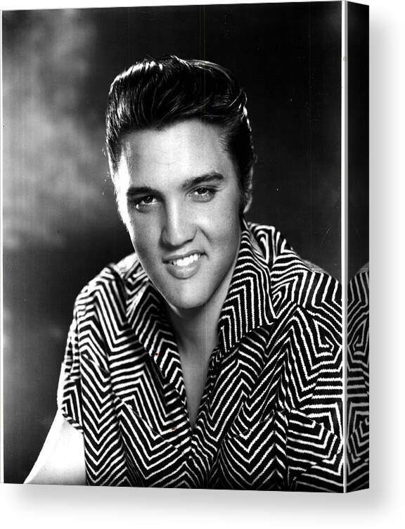 Elvis Canvas Print featuring the digital art Elvis Presley by Georgia Fowler