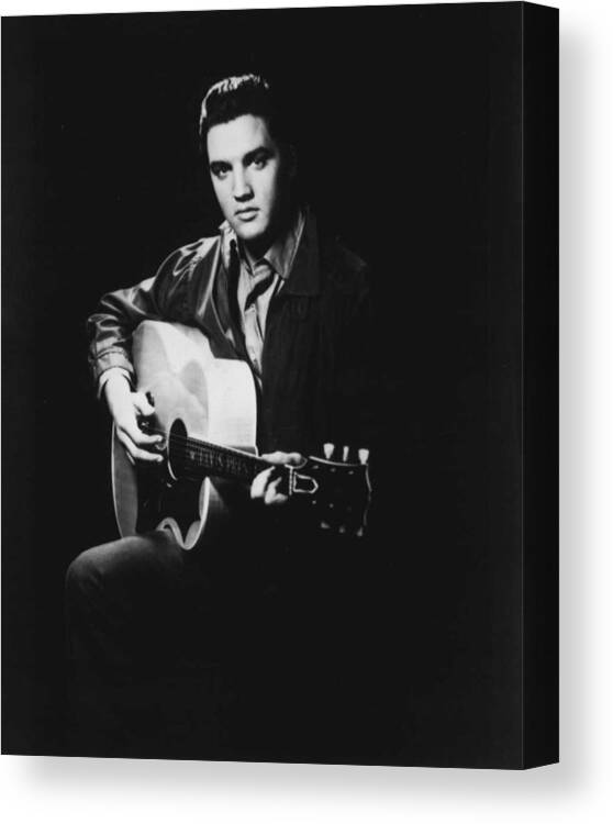Classic Canvas Print featuring the photograph Elvis Presley Playing Guitar by Retro Images Archive