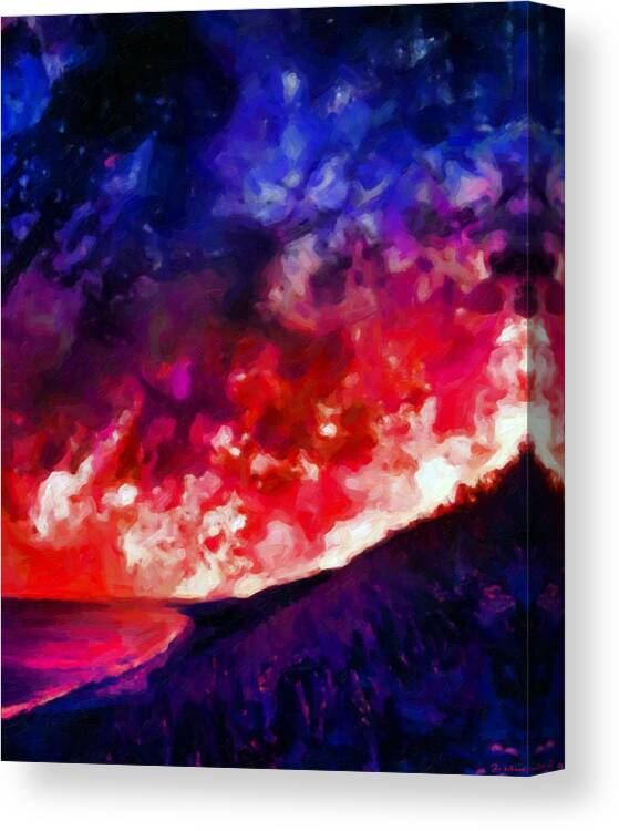 Abstract Canvas Print featuring the digital art Endless Romance by Joe Misrasi