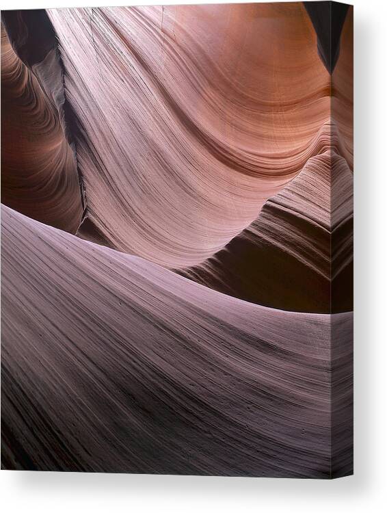 Slot Canvas Print featuring the photograph Erosion Trails by Paul Breitkreuz