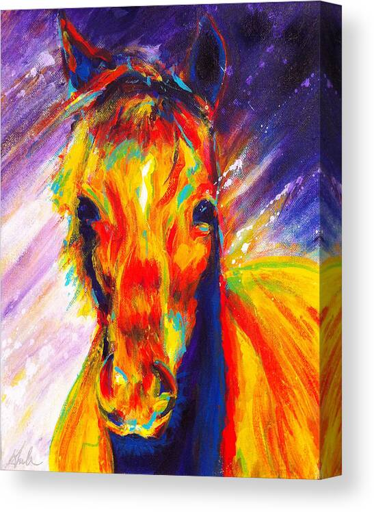 Pony Canvas Print featuring the painting Fanta by Steve Gamba