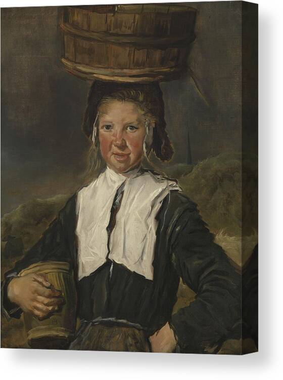 Fisher Canvas Print featuring the photograph Fisher Girl Oil On Canvas by Frans Hals