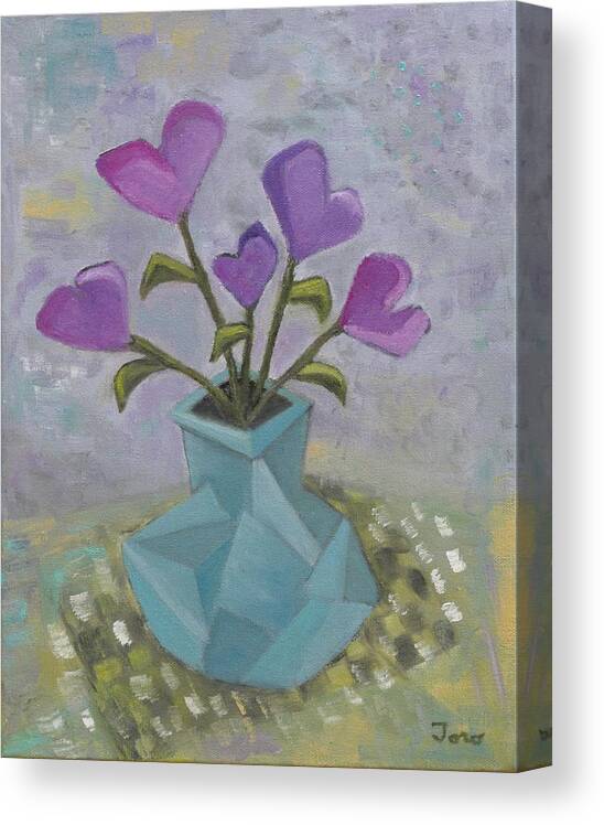 Abstract Canvas Print featuring the painting For You by Trish Toro