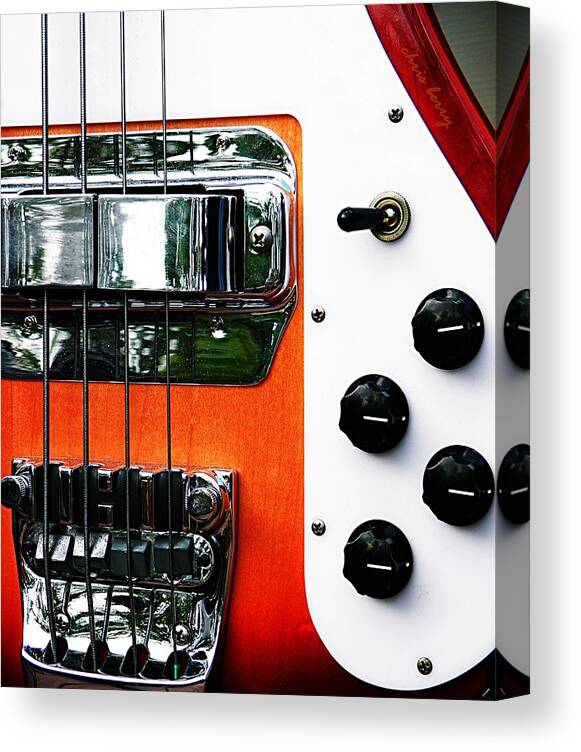 Rickenbacker Canvas Print featuring the photograph Four String Rickenbacker Bass by Chris Berry