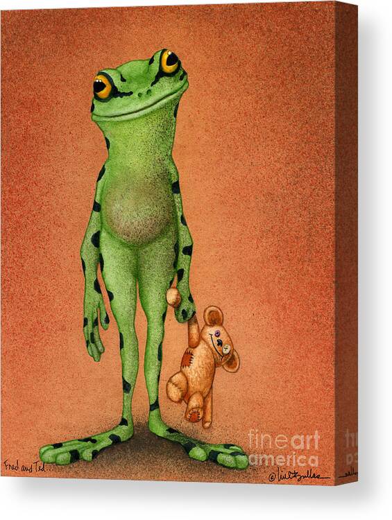 Will Bullas Canvas Print featuring the painting Fred and Ted... by Will Bullas