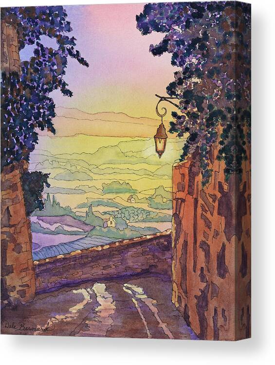 Gordes Canvas Print featuring the painting From A Distance by Dale Bernard