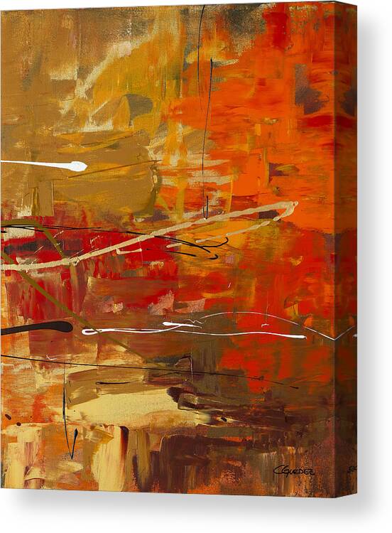 Abstract Art Canvas Print featuring the painting Funtastic 3 by Carmen Guedez
