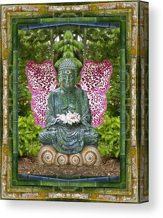 Mandalas Canvas Print featuring the photograph Garden Soul by Bell And Todd