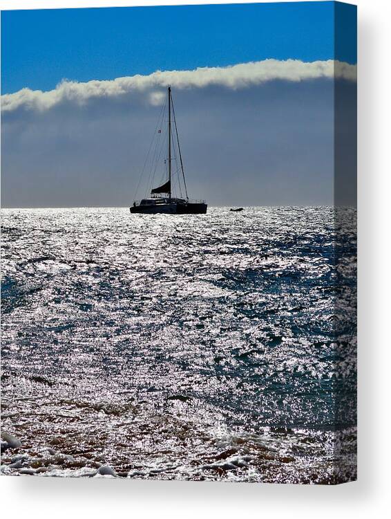 Clouds Canvas Print featuring the photograph Gathering Wind - Storm Brews - Hawaii by Jeremy Hall