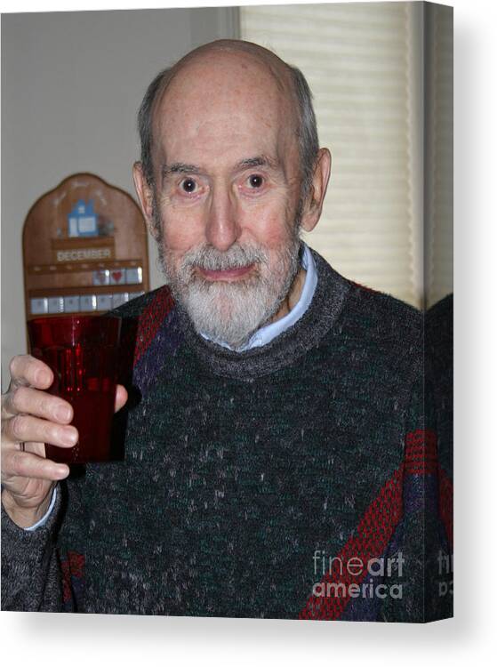 Dad Canvas Print featuring the photograph George Wood by Karen Adams