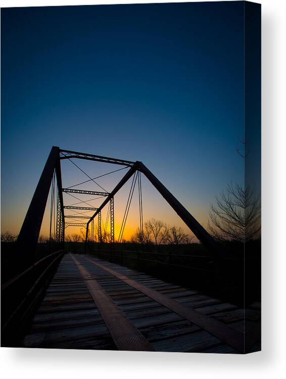 Bridge Canvas Print featuring the photograph Ghost Town Bridge by David Downs