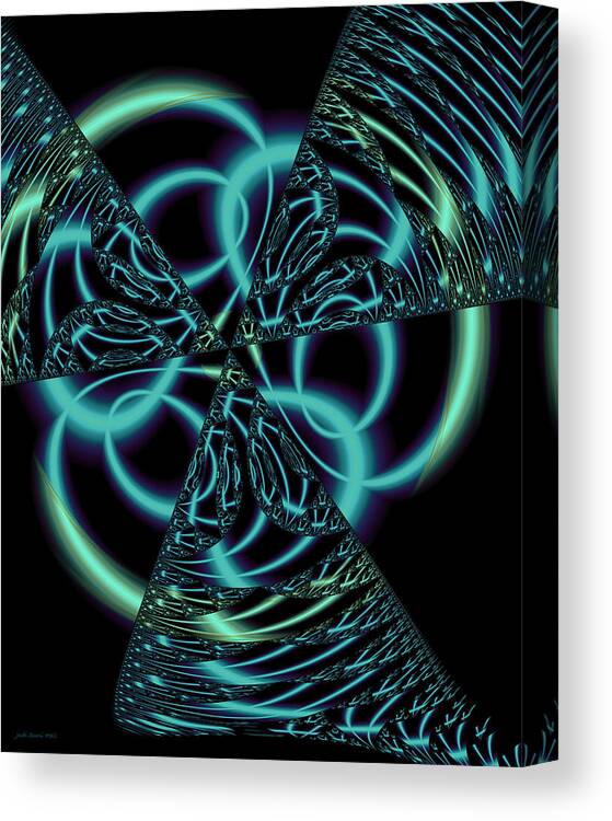 Abstract Canvas Print featuring the digital art Gingezel 1 The Limit by Judi Suni Hall