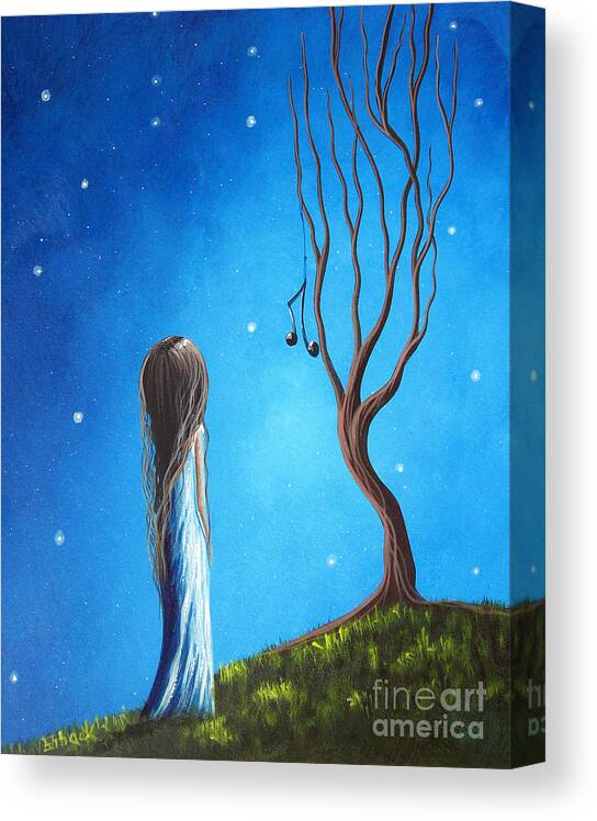 Romance Canvas Print featuring the painting He Still Loves Her by Shawna Erback by Moonlight Art Parlour