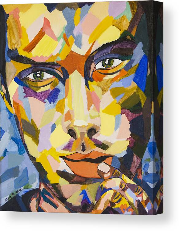 Portrait Canvas Print featuring the painting Hey Jude by Christel Roelandt