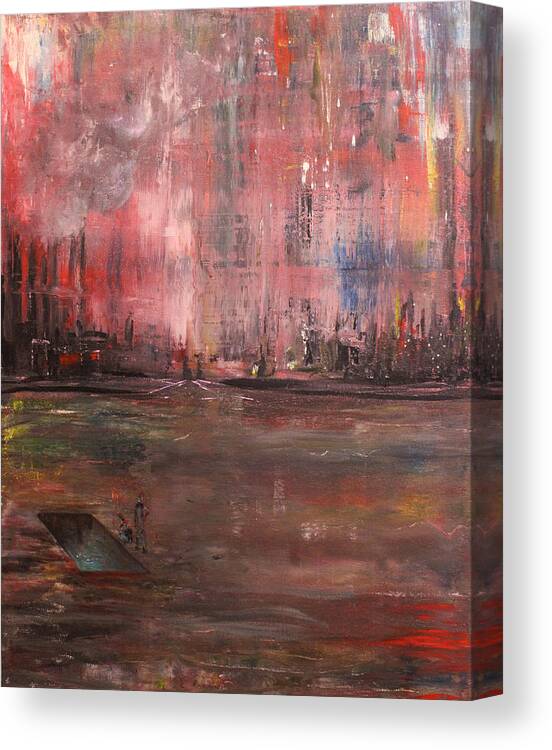 Industrial Canvas Print featuring the painting Hope by James Andrews