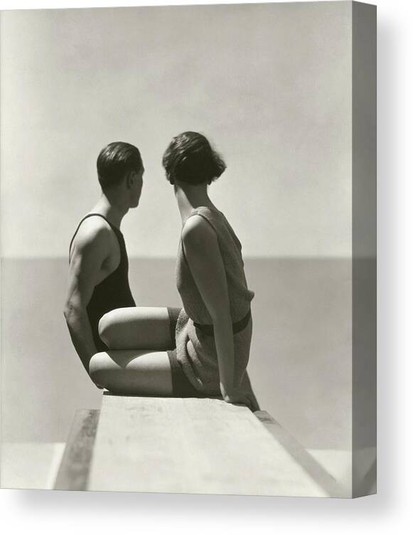 Outdoors Canvas Print featuring the photograph The Divers by George Hoyningen-Huene