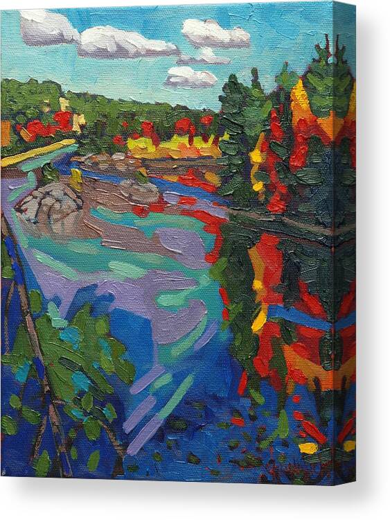 Howry Canvas Print featuring the painting Howry Creek Campsite by Phil Chadwick