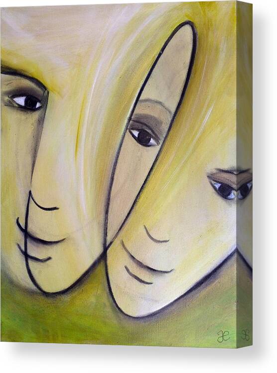 Art Canvas Print featuring the painting I by Anna Elkins