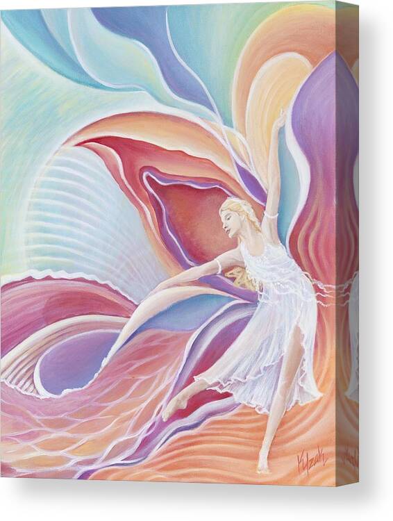 Dance Canvas Print featuring the painting Inspirita by Kristine Izak