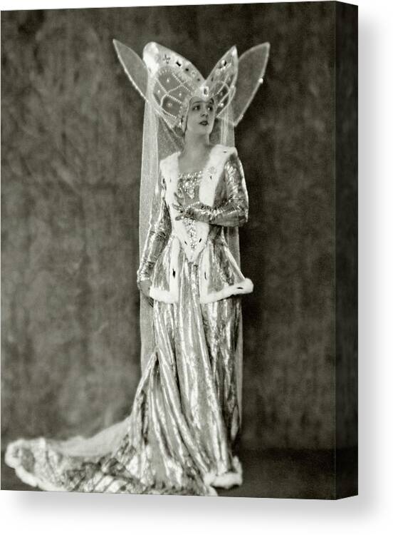Actress Canvas Print featuring the photograph Irene Bordoni In Costume As Princess Katherine by Nickolas Muray
