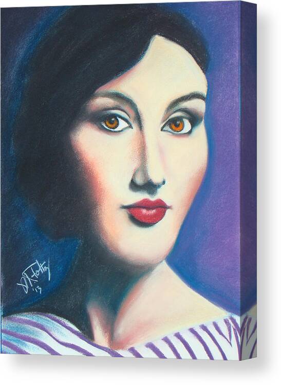 Portrait Canvas Print featuring the painting Isabel by Michael Foltz