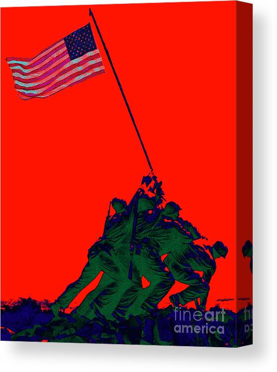 Iwo Jima Canvas Print featuring the photograph Iwo Jima 20130210p65 by Wingsdomain Art and Photography