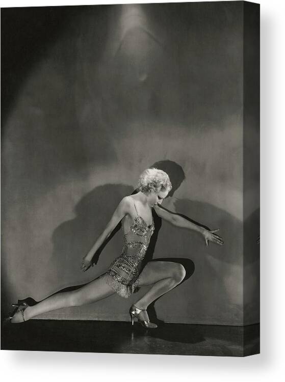 Actress Canvas Print featuring the photograph Jean Barry In Evergreen by George Hoyningen-Huene