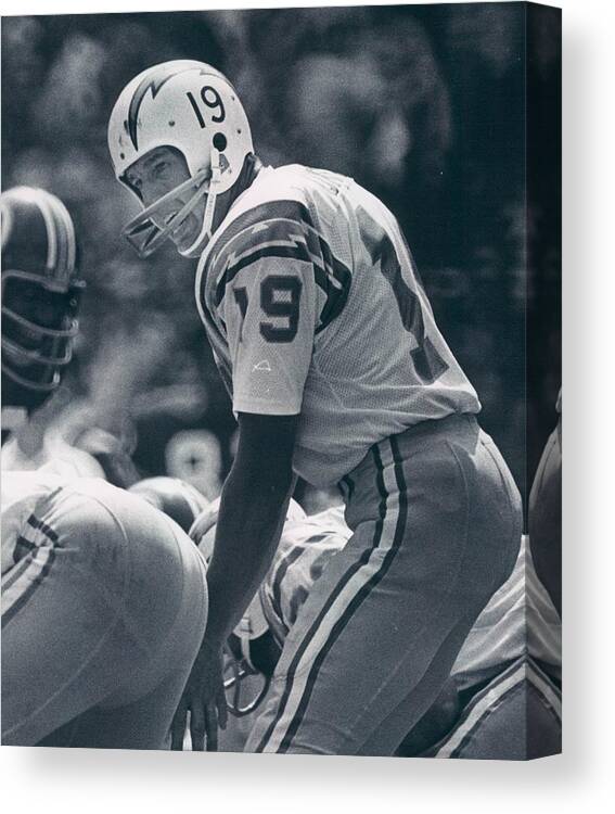 Johnny Canvas Print featuring the photograph Johnny Unitas Poster by Gianfranco Weiss
