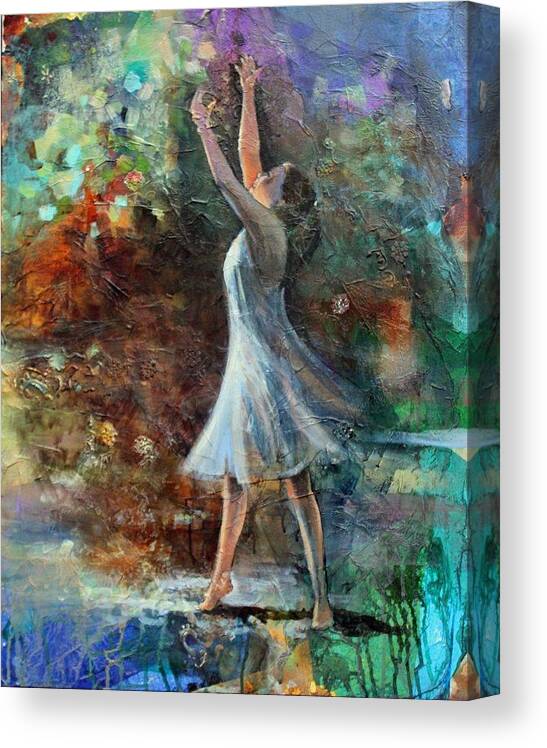 Dance Canvas Print featuring the painting Joy in the Morning by Susan Bradbury