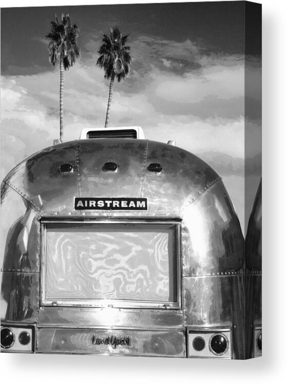 Airstream Canvas Print featuring the photograph LAST OF THE LAND YACHTS Palm Springs CA by William Dey