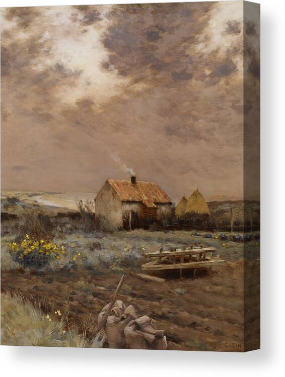 Land Canvas Print featuring the painting Landscape by Jean Charles Cazin
